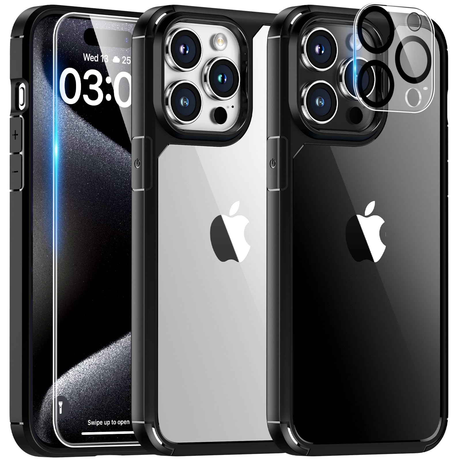 Amazon.co.jp: TAURI 5イン1 iPhone 15 Pro Max用ケース [黄ばみません